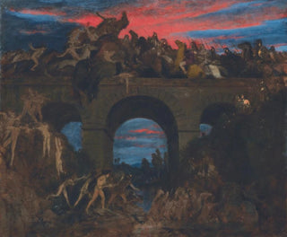 Bataille sur le pont - Arnold Böcklin — Ansicht des Kunstwerks