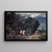 Die Jagd der Diana - Arnold Böcklin — gerahmtes Bild an der Wand
