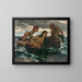 Idyllische Meereslandschaft - Arnold Böcklin — gerahmtes Bild an der Wand