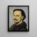Portrait von Adolf Bayersdorfer - Arnold Böcklin — gerahmtes Bild an der Wand