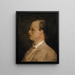 Portrait des Professors Fritz Burckhardt-Brenner - Arnold Böcklin — gerahmtes Bild an der Wand