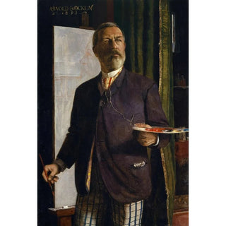 Arnold Bcklin - SelfPortrait in the Studio.webp