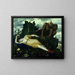 Diane endormie surveillée par deux faunes - Arnold Böcklin — gerahmtes Bild an der Wand