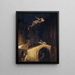 Der Kampf auf der Brücke - Arnold Böcklin — gerahmtes Bild an der Wand