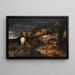 Die Marsch der Goten - Arnold Böcklin — gerahmtes Bild an der Wand