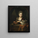 Christina Johanna Backer 1688-1737 - Arnold Boonen — gerahmtes Bild an der Wand