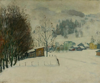 Landschaft im Nebel - Arnold Borisovich Lakhovsky — Ansicht des Kunstwerks