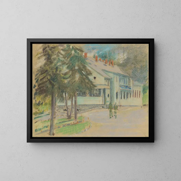 Kaserne - Arnold Peter Weisz-Kubínčan — gerahmtes Bild an der Wand