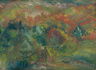 Jäger und Tod - Arnold Peter Weisz-Kubínčan — Ansicht des Kunstwerks