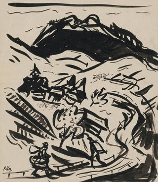 Arnold Peter WeiszKubnan - Landscape with two figures.webp