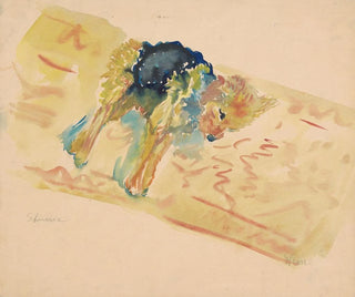 Hund liegend - Arnold Peter Weisz-Kubínčan — Ansicht des Kunstwerks