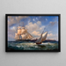 Meereslandschaft Leuchtturm von Vinga - Arnold Plagemann — gerahmtes Bild an der Wand