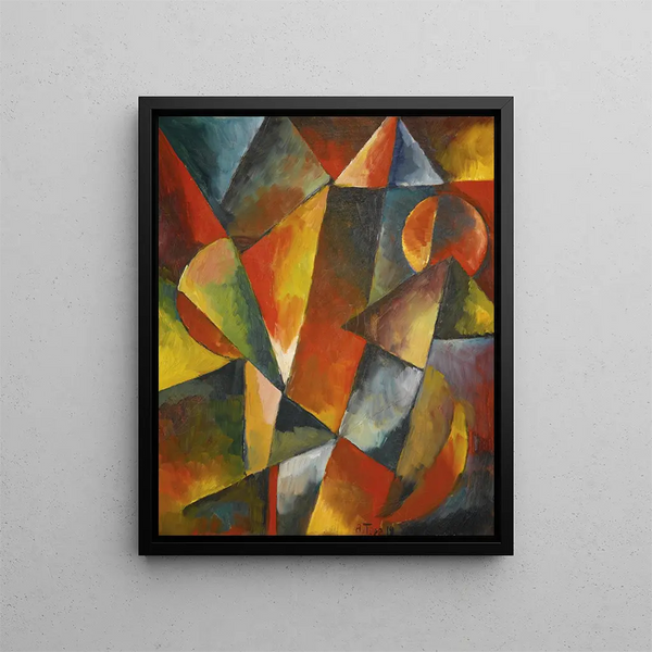 Ohne Titel - Arnold Topp — gerahmtes Bild an der Wand