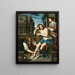 Bethsabée in ihrem Bad - Artemisia Gentileschi — gerahmtes Bild an der Wand