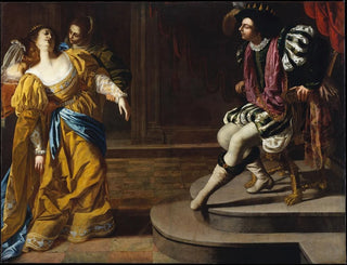 Esther vor Assuérus - Artemisia Gentileschi — Ansicht des Kunstwerks
