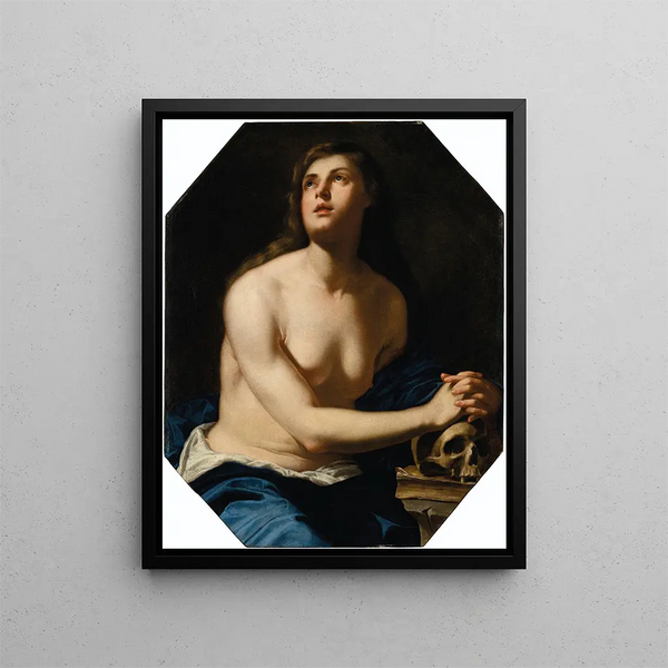 La Madeleine pénitente - Artemisia Gentileschi — gerahmtes Bild an der Wand