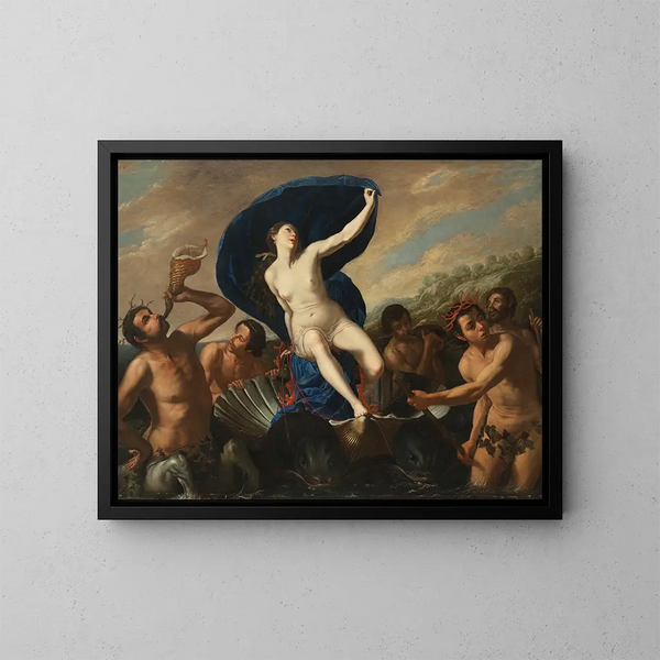 Der Triumph der Galatea - Artemisia Gentileschi — gerahmtes Bild an der Wand