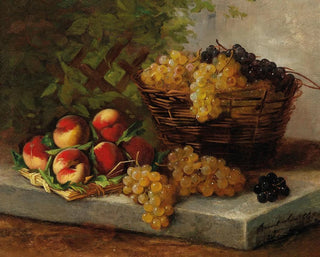 Stillleben mit Früchten - Arthur Alfred Brunel de Neuville — Ansicht des Kunstwerks