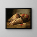 Stillleben mit Spargeln und Stachelbeeren auf einer Steinstufe - Arthur Alfred Brunel de Neuville — gerahmtes Bild an der Wand