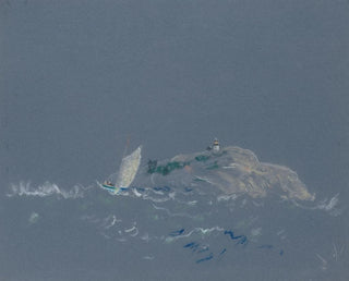 Leuchtturm von Bear Island - Arthur Bowen Davies — Ansicht des Kunstwerks