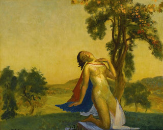 Atmungsaktives Gemälde Sacrifice - Arthur Bowen Davies — Ansicht des Kunstwerks