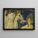 Goldene Umarmung - Arthur Bowen Davies — gerahmtes Bild an der Wand