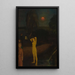 Vollmond - Arthur Bowen Davies — gerahmtes Bild an der Wand