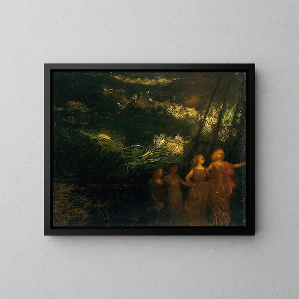 Le Voyage - Arthur Bowen Davies — gerahmtes Bild an der Wand