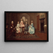 John Thomlinson und seine Familie - Arthur Devis — gerahmtes Bild an der Wand