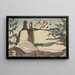 Toits enneigés et arbres - Arthur Dove — gerahmtes Bild an der Wand