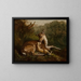 Hirsch und Kitz - Arthur Fitzwilliam Tait — gerahmtes Bild an der Wand
