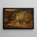 Biche et deux faons - Arthur Fitzwilliam Tait — gerahmtes Bild an der Wand