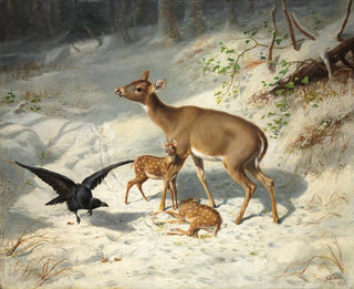 Sollicitude maternelle - Arthur Fitzwilliam Tait — Ansicht des Kunstwerks