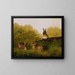 Lapins sur une bûche - Arthur Fitzwilliam Tait — gerahmtes Bild an der Wand