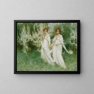 Unschuld - Arthur Hacker — gerahmtes Bild an der Wand