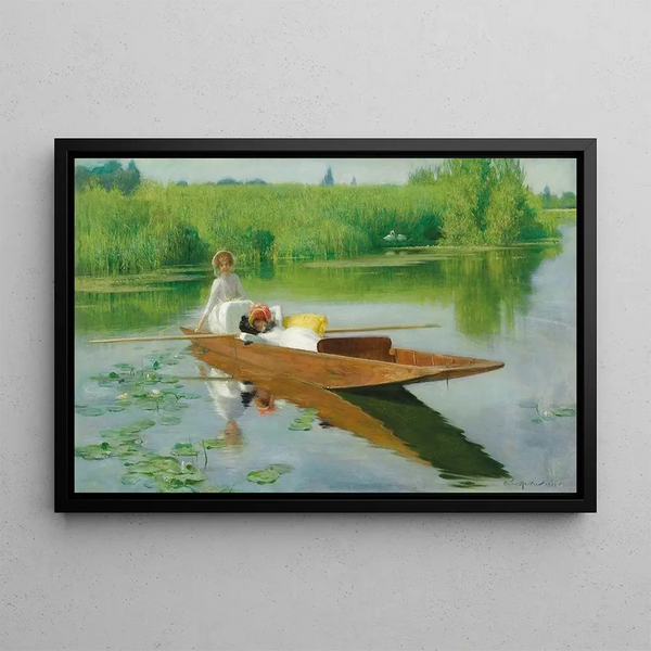 Arthur Hacker - Punting on the Thames.webp