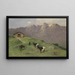 Ziegen der Berge - Arthur Heyer — gerahmtes Bild an der Wand