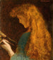 Studie eines Mädchenkopfes - Arthur Hughes — Ansicht des Kunstwerks