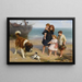 Eine unwahrscheinliche Paar - Arthur John Elsley — gerahmtes Bild an der Wand