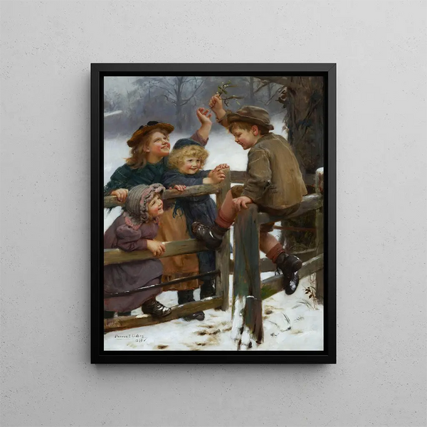 und die Bucht - Arthur John Elsley — gerahmtes Bild an der Wand