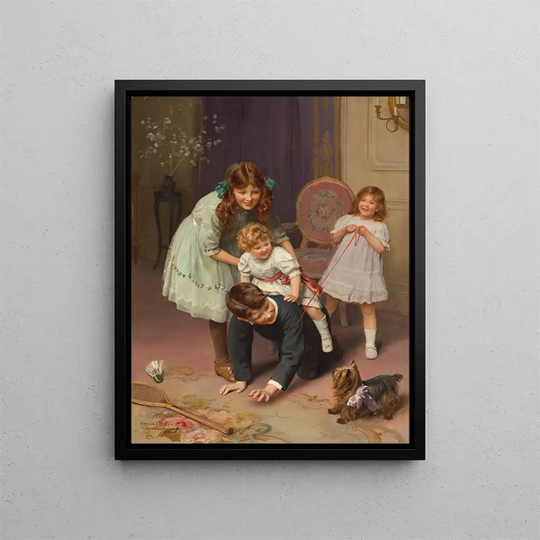 Oh là là - Arthur John Elsley — gerahmtes Bild an der Wand