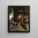 Ein Druck unter Druck in einem Sturm - Arthur John Elsley — gerahmtes Bild an der Wand