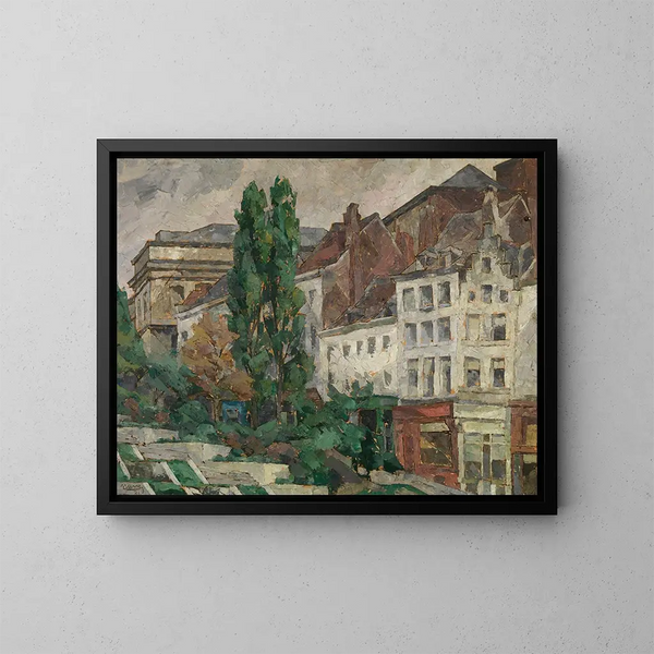 Le Hofberg à Bruxelles - Arthur Navez — gerahmtes Bild an der Wand