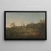 Fernblick auf das Dorf und die Kirche von Hythe, Kent - Arthur Nelson — gerahmtes Bild an der Wand