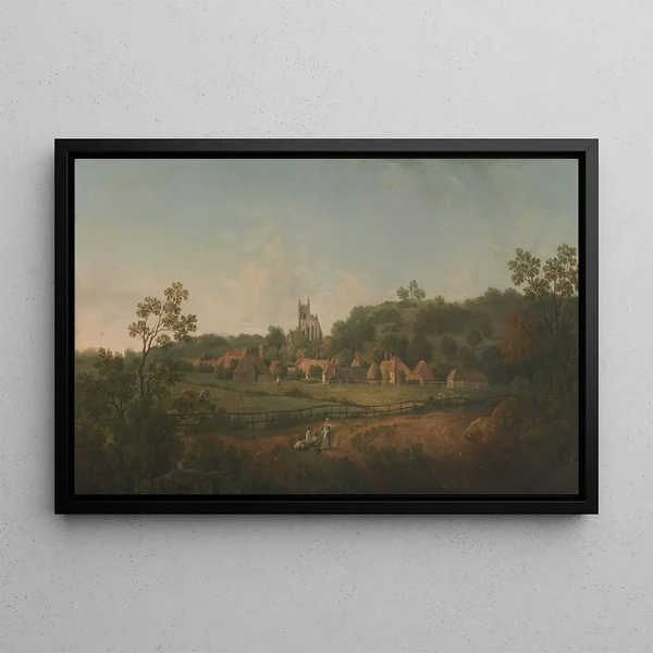 Arthur Nelson - A Distant View of Hythe Village and Church Kent.webp