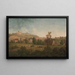 Landschaft mit dem Dovers Castle im Hintergrund - Arthur Nelson — gerahmtes Bild an der Wand