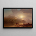 Landschaft am See - Arthur Parton — gerahmtes Bild an der Wand