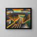 Eisenbahnbrücke - Arthur Segal — gerahmtes Bild an der Wand