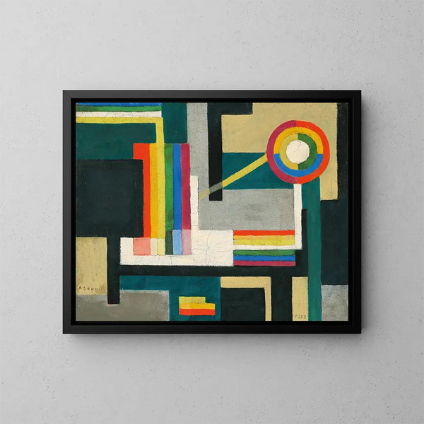 Komposition - Arthur Segal — gerahmtes Bild an der Wand