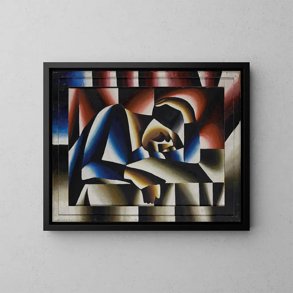 Frau schlafend - Arthur Segal — gerahmtes Bild an der Wand